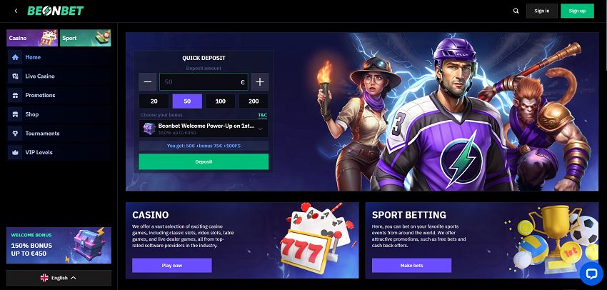 Beonbet Casino No Deposit Bonus