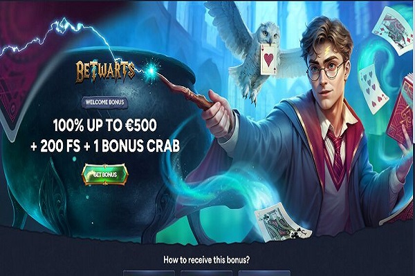 BetWarts Casino Home Page and Welcome Bonus