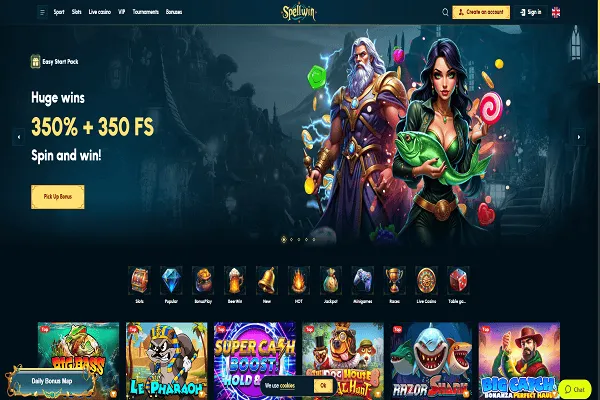 SpellWin Casino Home Page and Welcome Bonus SpellWin Casino Home Page and Welcome Bonus