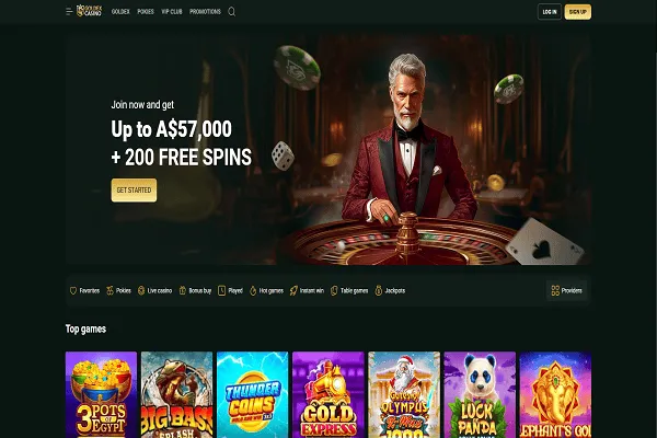 Goldex Casino Home Page and Welcome Bonus