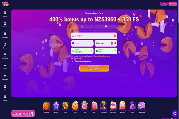 Lolly Spins Casino Home Page and Welcome Bonus Lolly Spins Casino Home Page and Welcome Bonus