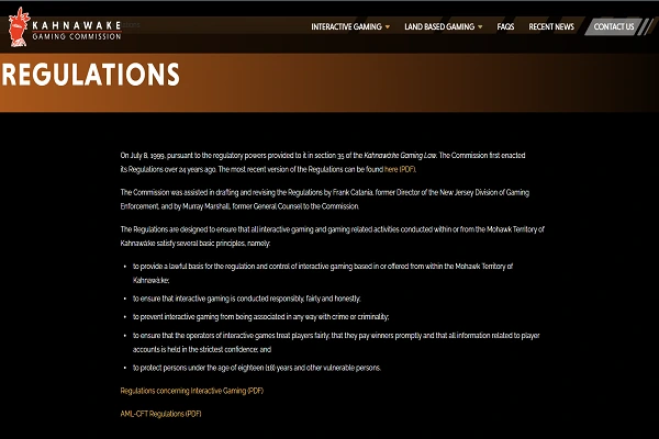 Kahnawake Online Casinos Australia Regulations