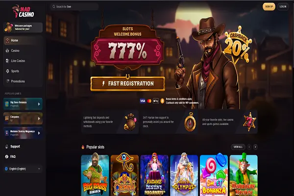 MadCasino Home Page and Welcome Bonus MadCasino Home Page and Welcome Bonus