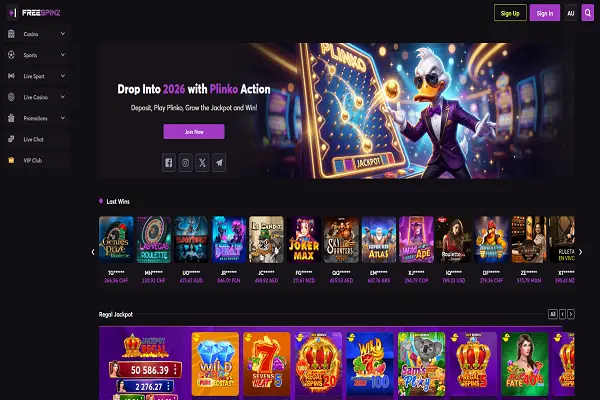 FreeSpinz Casino Home Page FreeSpinz Casino Home Page