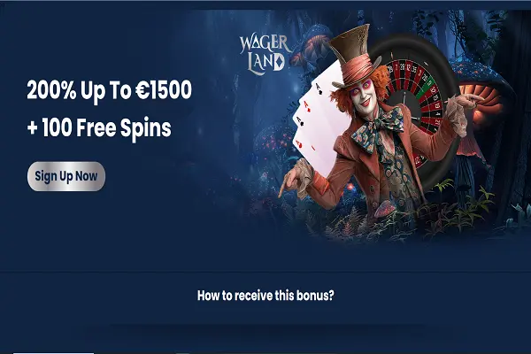 WagerLand Casino Home Page and Welcome Bonus WagerLand Casino Home Page and Welcome Bonus