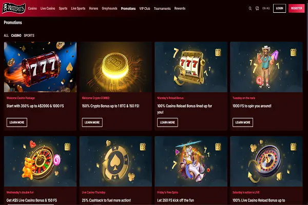 Piratepots Casino Promotions and Bonuses