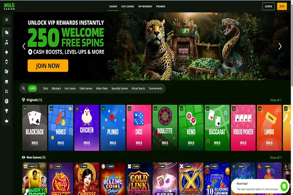 Wild Casino Home Page and Welcome Bonus Wild Casino Home Page and Welcome Bonus