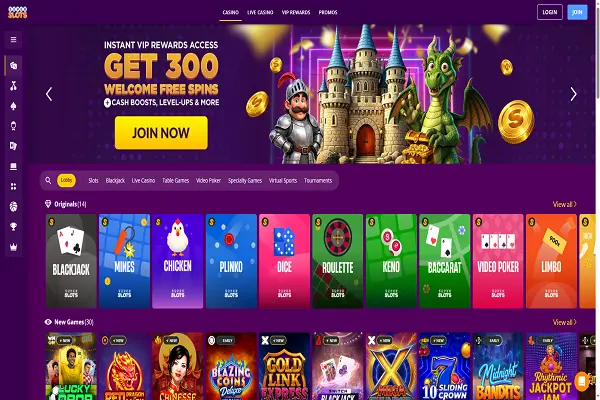 SuperSlots Casino Home Page and Welcome Bonus SuperSlots Casino Home Page and Welcome Bonus