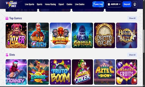 Voltage Bet Casino Pokies Voltage Bet Casino Pokies