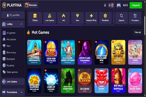 Playfina Casino Games