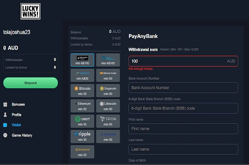 LuckyWins Casino Withdrawals LuckyWins Casino Withdrawals