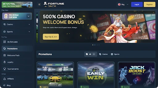 FortuneJack casino Bonuses