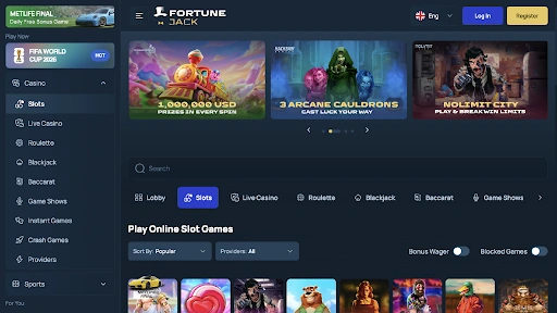 FortuneJack Casino Games
