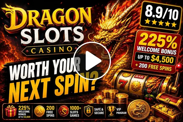 Dragon Slots Casino Video Button