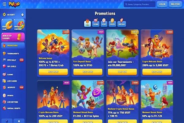 Promotion page Pistolo for Aussie Players