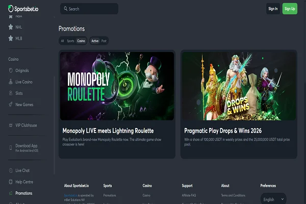 SportsBet Casino Promotions