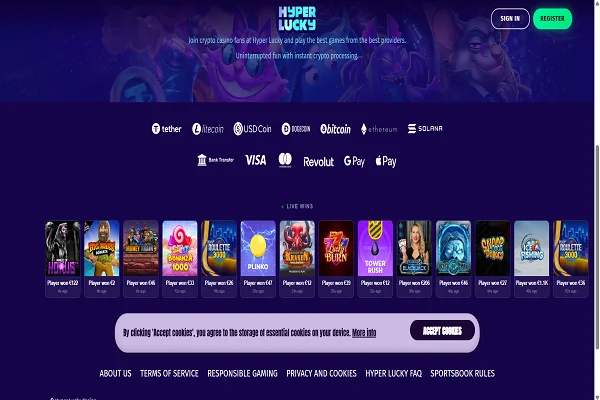 Hyper Lucky Casino Banking Hyper Lucky Casino Banking