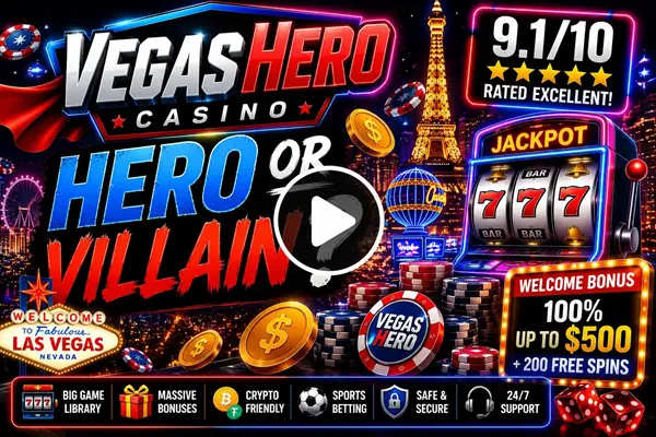 Vegas Hero Video Play button