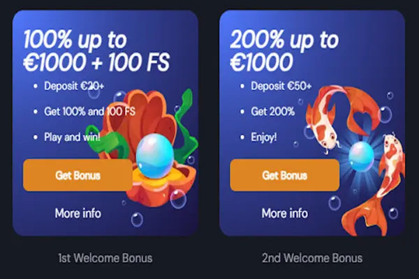 Welcome Bonus is available at Slotozen