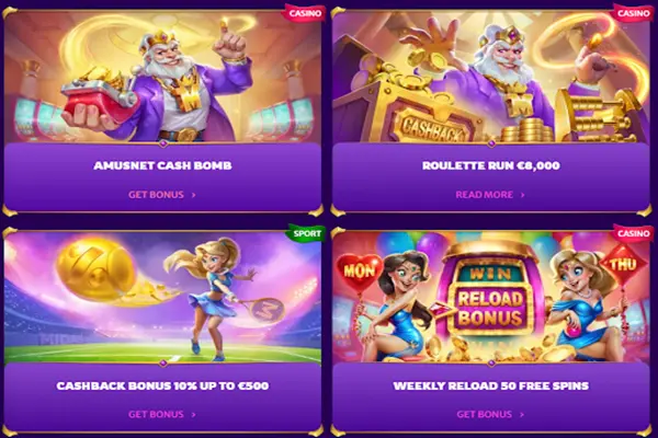 Available bonuses and promotions on Midas Luck Casino
