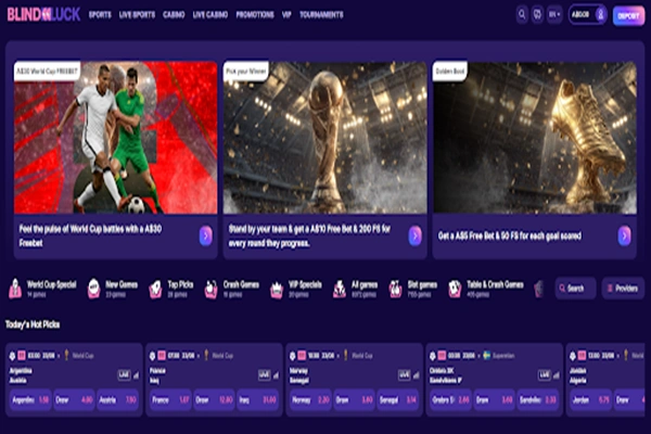 Sport Section on BlindLuck Casino