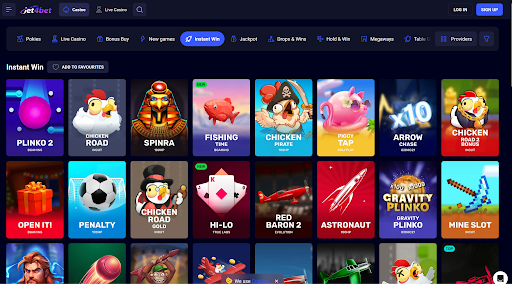 jet4Bet Game Filter