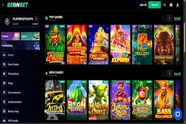 Beonbet Casino Lobby Beonbet Casino Games