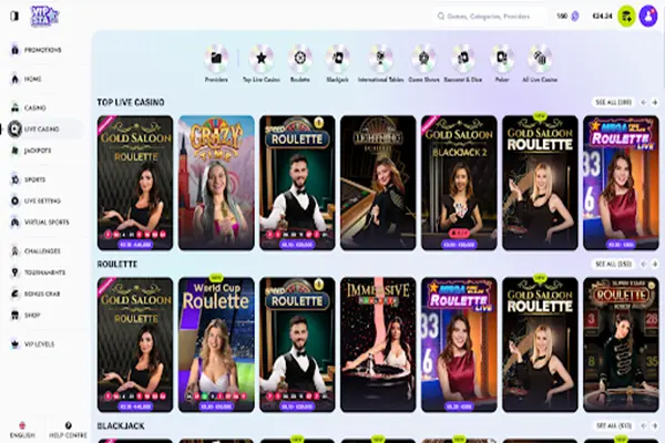 Vipsta Casino Live Casino Live Casino At Vipsta