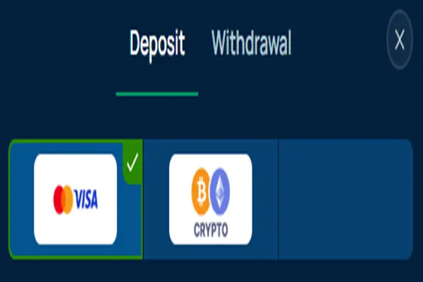 Deposit methods on Baxterbet Casino