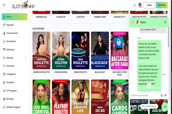 Slot Bunny Casino Customer Support