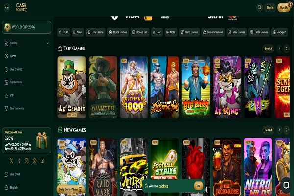 Cash Lounge Casino Games