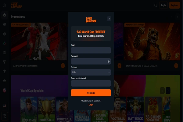 Lucky Leopard Casino Registration