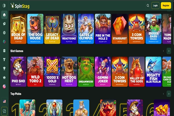 SpinStag Casino Games