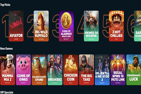 BetWest Casino Games