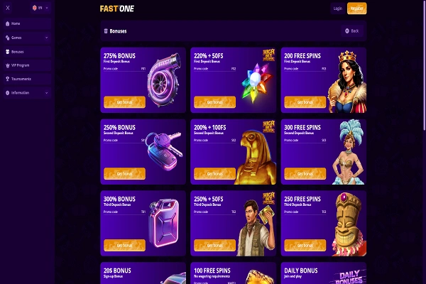FastOne Casino Bonuses FastOne Casino Bonuses