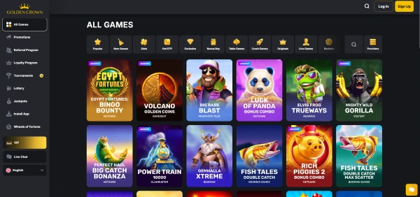 Available Games at Golden Crown Casino