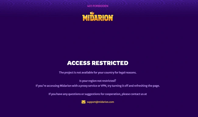 MidasLuck Casino Access Restricted MidasLuck Casino Access Restricted