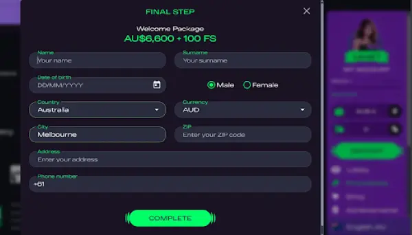 Glitch Spin Casino Registration Registration at GlitchSpin Casino