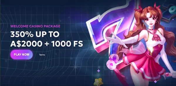 Welcome Bonus Package on Lunarspins Casino