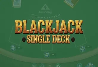 Blackjack Single Deck slot game logo