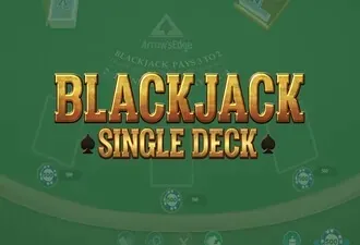 Blackjack Single Deck slot game logo