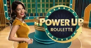 Power UP Roulette slot game logo