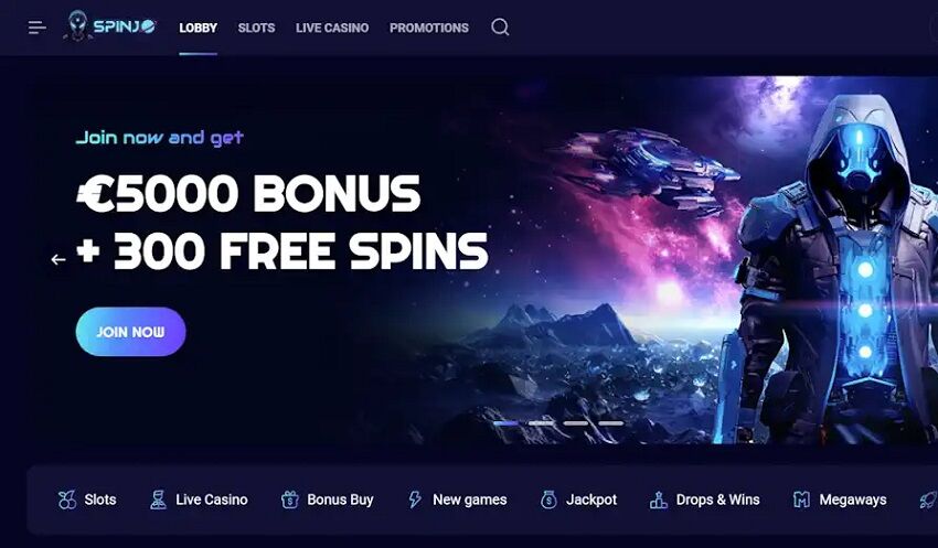 Spinjo Casino Home Page