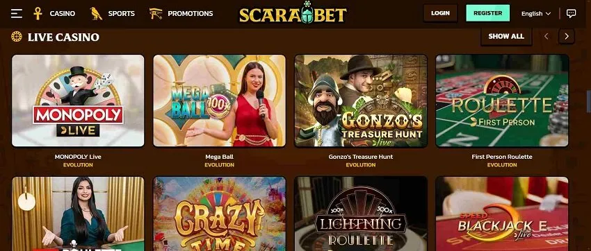 Scarabet Casino Home Page Scarabet Casino Home Page