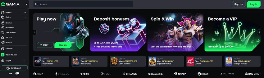 Gamix.vip 
Casino Home Page