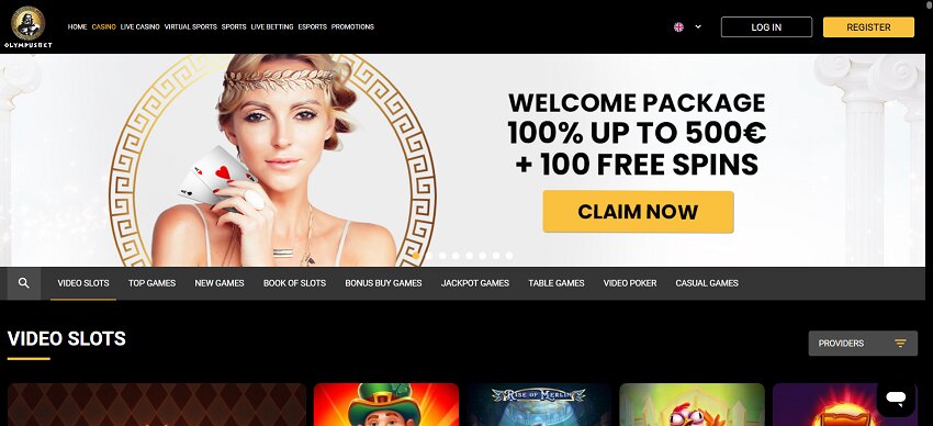 Olympustbet Casino Home Page